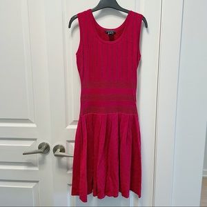 NWOT PINK TARTAN Raspberry Knitted Dress